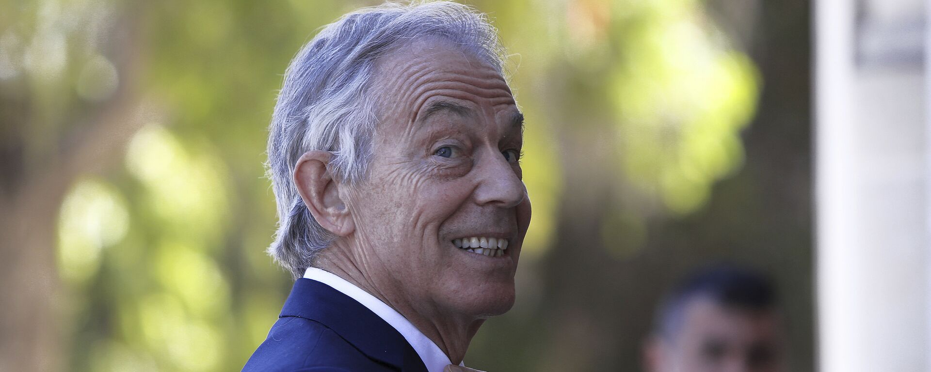 Former British Prime Minister Tony Blair arrives at the presidential palace for a meeting with Cyprus' President Nicos Anastasiades in capital Nicosia, Cyprus, Wednesday, April 4, 2018. - Sputnik International, 1920, 10.02.2021