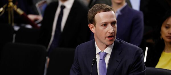 Facebook CEO Mark Zuckerberg testifies before a joint Senate Judiciary and Commerce Committees hearing regarding the company’s use and protection of user data, on Capitol Hill in Washington, U.S., April 10, 2018 Facebook CEO Mark Zuckerberg testifies before a joint Senate Judiciary and Commerce Committees hearing regarding the company’s use and protection of user data, on Capitol Hill in Washington, U.S., April 10, 2018 - Sputnik International
