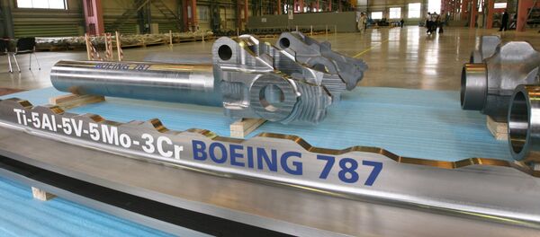 A workshop at Ural Boeing Manufacturing (UBM), a joint venture of Boeing and VSMPO-Avisma Corporation in the town of Verkhnyaya Salda in the Sverdlovsk Region A workshop at Ural Boeing Manufacturing (UBM), a joint venture of Boeing and VSMPO-Avisma Corporation in the town of Verkhnyaya Salda in the Sverdlovsk Region - Sputnik International