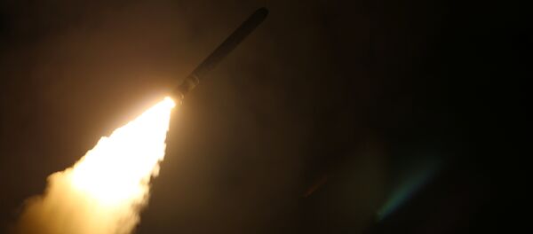 The U.S. Navy guided-missile cruiser USS Monterey fires a Tomahawk land attack missile April 14, 2018 The U.S. Navy guided-missile cruiser USS Monterey fires a Tomahawk land attack missile April 14, 2018 - Sputnik International