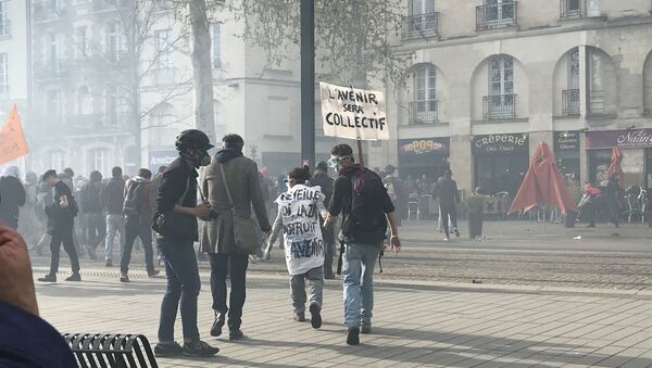 Une nouvelle manifestation pro-zadistes à Nantes, le 14 avril 2018 - Sputnik International