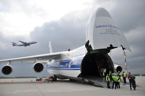 AN-124-100 Ruslan of Volga-Dnepr company. File photo AN-124-100 Ruslan of Volga-Dnepr company. File photo - Sputnik International