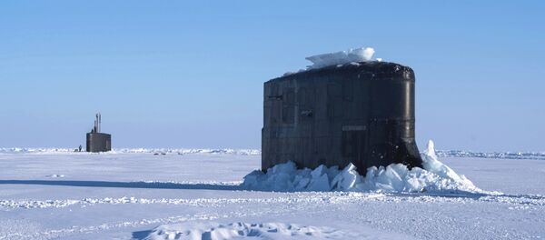 The Seawolf-class fast-attack submarine USS Connecticut and the Los Angeles-class fast-attack submarine USS Hartford break through the ice in the Beaufort Sea Saturday, March 10, 2018 in support of Ice Exercise (ICEX) 2018. The Seawolf-class fast-attack submarine USS Connecticut and the Los Angeles-class fast-attack submarine USS Hartford break through the ice in the Beaufort Sea Saturday, March 10, 2018 in support of Ice Exercise (ICEX) 2018. - Sputnik International