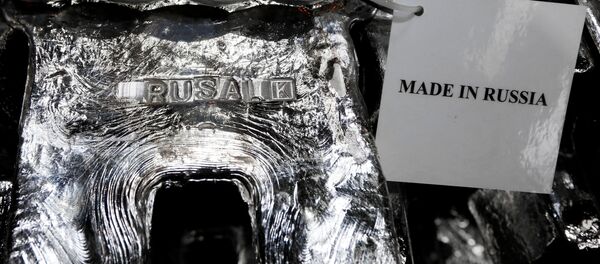 Pure aluminium ingots are seen stored at the foundry shop of the Rusal Krasnoyarsk aluminium smelter in the Siberian city of Krasnoyarsk, Russia November 9, 2017 Pure aluminium ingots are seen stored at the foundry shop of the Rusal Krasnoyarsk aluminium smelter in the Siberian city of Krasnoyarsk, Russia November 9, 2017 - Sputnik International