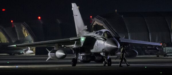 An RAF Tornado taxis to the threshold before taking-off, in Akrotiri, Cyprus April 14, 2018 An RAF Tornado taxis to the threshold before taking-off, in Akrotiri, Cyprus April 14, 2018 - Sputnik International