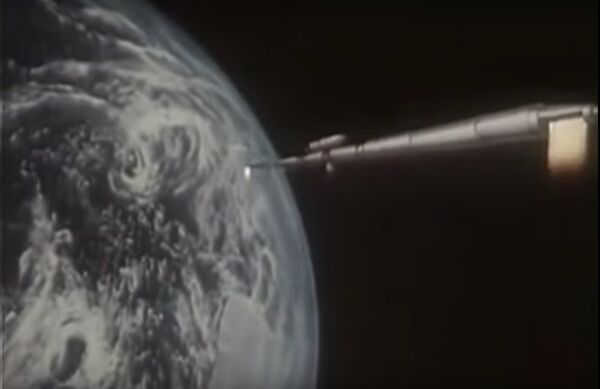 Soviet vision from 1988 of a Mars mission using nuclear propulsion technology. Soviet vision from 1988 of a Mars mission using nuclear propulsion technology. - Sputnik International