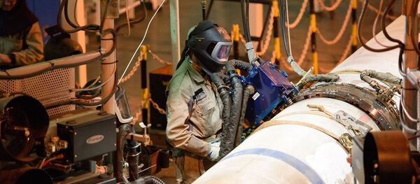 Work on the Turkish Stream gas pipeline. File photo - Sputnik International