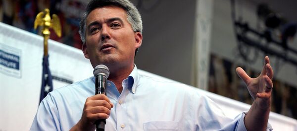 U.S. Senator Cory Gardner (R-CO) speaks at a town hall meeting in Lakewood, Colorado, U.S., August 15, 2017 U.S. Senator Cory Gardner (R-CO) speaks at a town hall meeting in Lakewood, Colorado, U.S., August 15, 2017 - Sputnik International