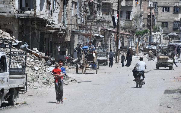 The city of Douma near Damascus has been liberated from militants The city of Douma near Damascus has been liberated from militants - Sputnik International