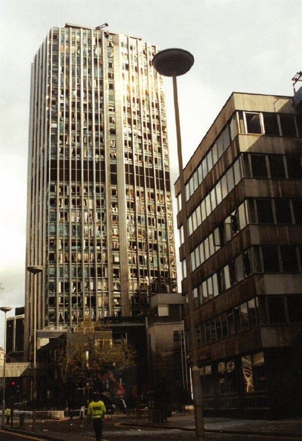 The Natwest Tower, in the City of London, damaged by an IRA bomb in April 1993 The Natwest Tower, in the City of London, damaged by an IRA bomb in April 1993 - Sputnik International