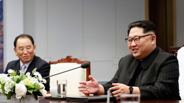 North Korea's Leader Kim Jong-un Meets South Korea's President Moon Jae-in - Sputnik International