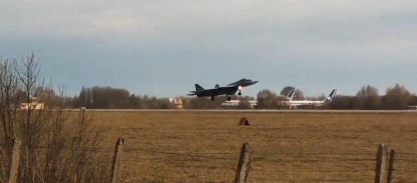 T-50-2LL landing at Gromov Flight Research Institute T-50-2LL landing at Gromov Flight Research Institute - Sputnik International