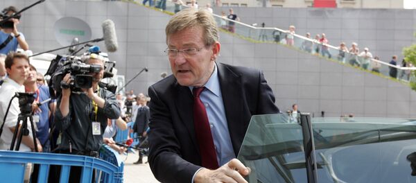 Belgium's Finance Minister Johan Van Overtveldt arrives for a meeting of eurozone finance ministers - Sputnik International