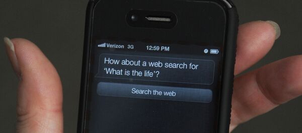 A woman tries to use Siri voice-activated assistant software built into the Apple iPhone 4S March 13, 2012 in Washington, DC. An iPhone 4S buyer has sued Apple for promising more than it delivered A woman tries to use Siri voice-activated assistant software built into the Apple iPhone 4S March 13, 2012 in Washington, DC. An iPhone 4S buyer has sued Apple for promising more than it delivered - Sputnik International