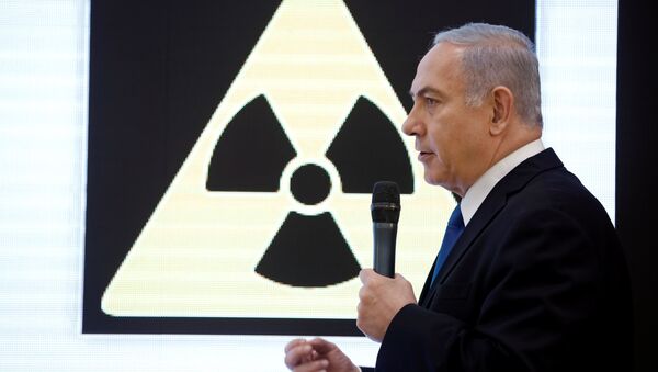 Israeli Prime minister Benjamin Netanyahu speaks during a news conference at the Ministry of Defence in Tel Aviv, Israel, April 30, 2018 - Sputnik International