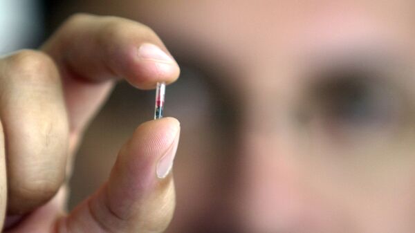 Microchip implant (File) - Sputnik International