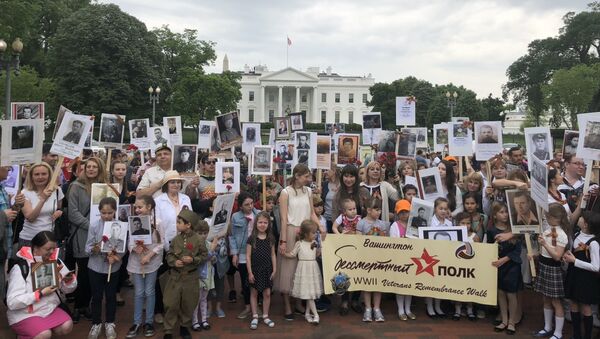 The Immortal Regiment March in Washington, DC took place for the third time. - Sputnik International
