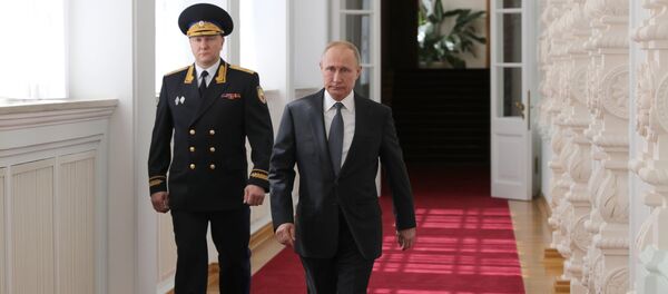 Russian President Vladimir Putin after his inauguration ceremony in the Kremlin Russian President Vladimir Putin after his inauguration ceremony in the Kremlin - Sputnik International
