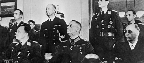 German delegation at the signing of the German instrument of surrender. May 8, 1945. Berlin - Sputnik International