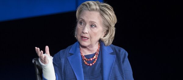 Hillary Clinton speaks during the ninth annual Women in the World Summit, Friday, April 13, 2018, in New York - Sputnik International