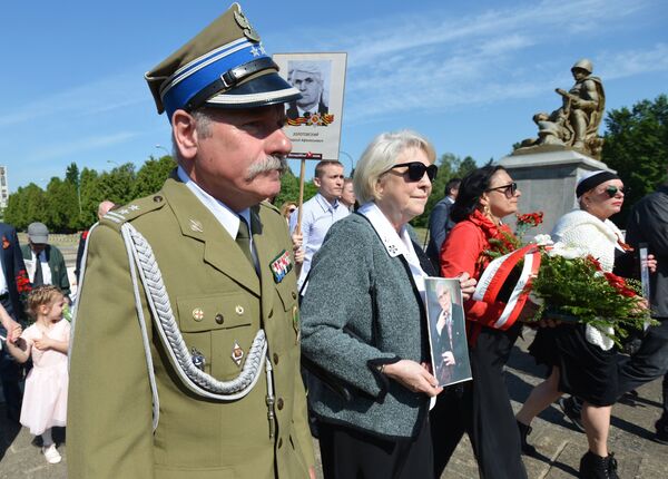 Action Immortal regiment in Warsaw Action Immortal regiment in Warsaw - Sputnik International