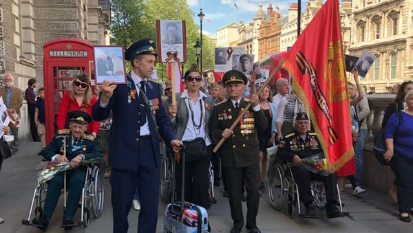 Veterans of World War II commemorate victory over Nazi Germany in London - Sputnik International