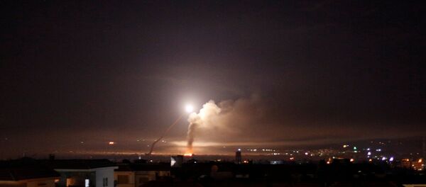 Missile fire is seen from Damascus, Syria May 10, 2018 - Sputnik International