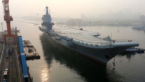 China's first domestically developed aircraft carrier departs Dalian, Liaoning province, China May 13, 2018 - Sputnik International