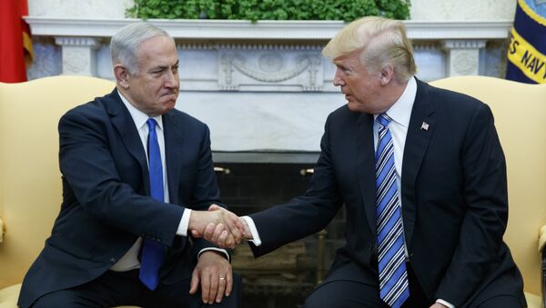 President Donald Trump meets with Israeli Prime Minister Benjamin Netanyahu in the Oval Office of the White House, Monday, March 5, 2018, in Washington - Sputnik International