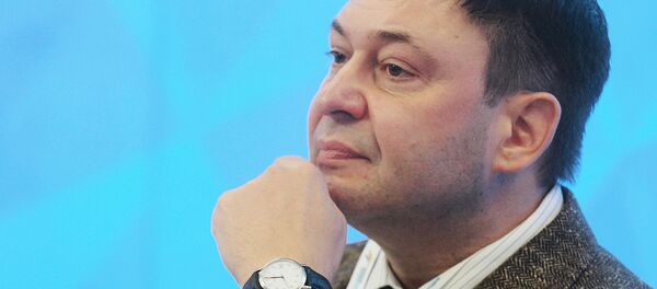 RIA Novosti Ukraine's Editor-in-Chief Kirill Vyshinsky at the 2015 Forum of European and Asian Media (photo from archieve). Kirill Vyshinsky was arrested by the Ukrainian Security Service in Kiev - Sputnik International