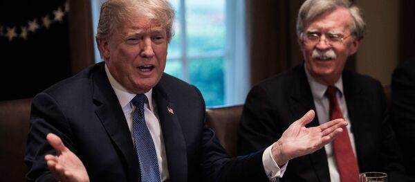 US President Donald Trump speaks during a meeting with senior military leaders at the White House in Washington, DC, on April 9, 2018 US President Donald Trump speaks during a meeting with senior military leaders at the White House in Washington, DC, on April 9, 2018 - Sputnik International
