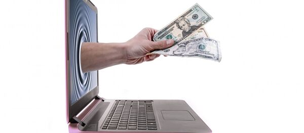 Hand holding us dollars Hand holding us dollars - Sputnik International