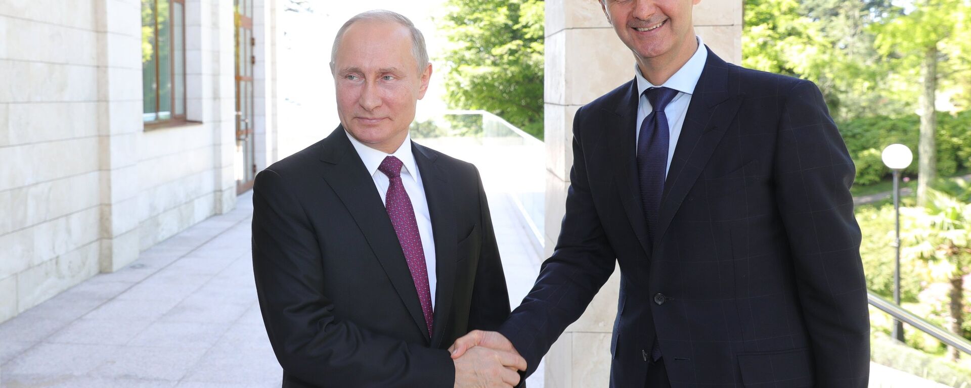 Russian President Vladimir Putin has met with his Syrian counterpart Bashar al-Assad - Sputnik International, 1920, 16.10.2023