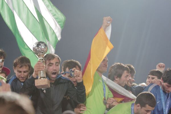 Abkhazian players celebrate winning the Conifa World Cup in 2016 Abkhazian players celebrate winning the Conifa World Cup in 2016 - Sputnik International