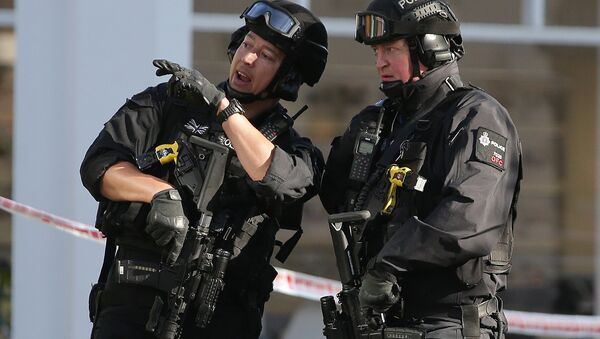 Armed British police officers (File) - Sputnik International