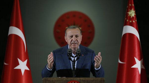 Turkey's President Recep Tayyip Erdogan speaks, file photo. - Sputnik International