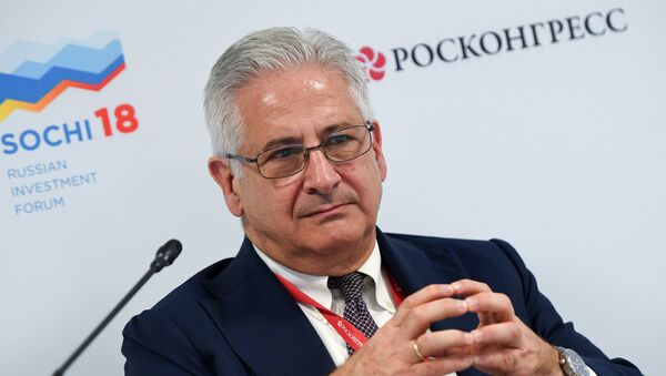 Alexis Rodzianko, President & CEO of AmCham Russia, during a session New economic structure of Russian regions: where are the sources of productivity at the Russian Investment Forum (RIF-2018) in Sochi - Sputnik International