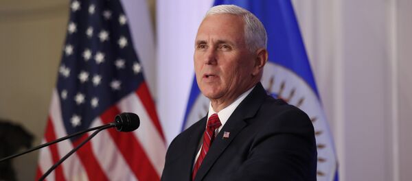 U.S. Vice President Mike Pence addresses the Organization of American States at the OAS headquarters in Washington, U.S. May 7, 2018 - Sputnik International