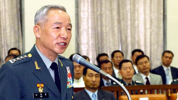 (File) This picture taken 07 July 2004 shows South Korea's army chief general Nam Jae-Joon (L) speaking during a national assembly committee in Seou - Sputnik International