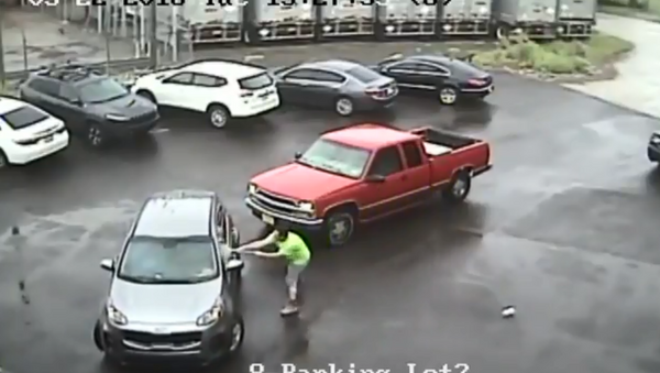 Philadelphia man attacks car and passenger with sledgehammer - Sputnik International