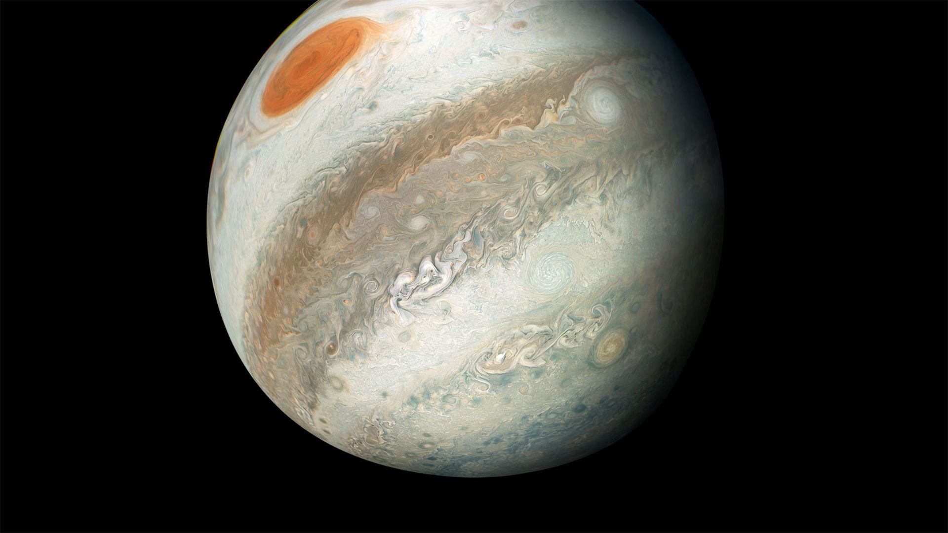 Jupiter Image captured by Juno Spacecraft - Sputnik International, 1920, 09.06.2021