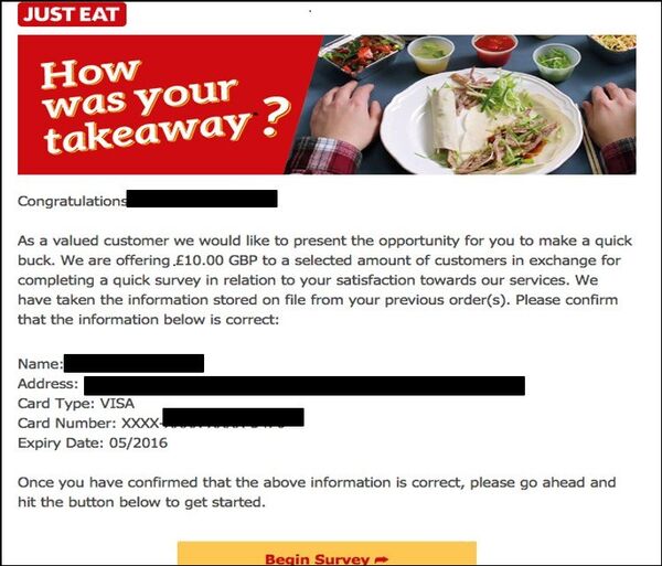 Just Eat e-mail - Sputnik International