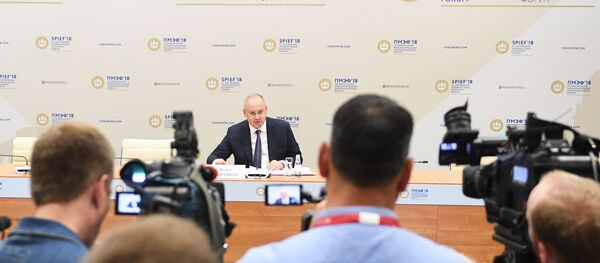 Advisor to the President of Russia, Deputy Chair of the Organizational Committee, Executive Secretary Anton Kobyakov during the final press conference of the St. Petersburg International Economic Forum - Sputnik International