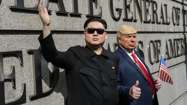 Los dobles de Kim Jong-un y Donald Trump - Sputnik International