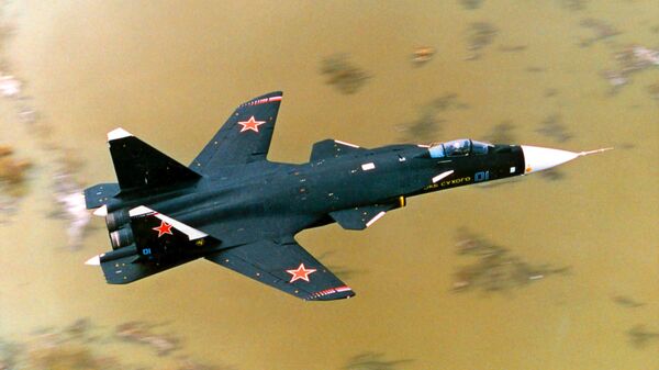 Sukhoi Su-47 Berkut [Golden Eagle] fighter and experimental flying laboratory - Sputnik International