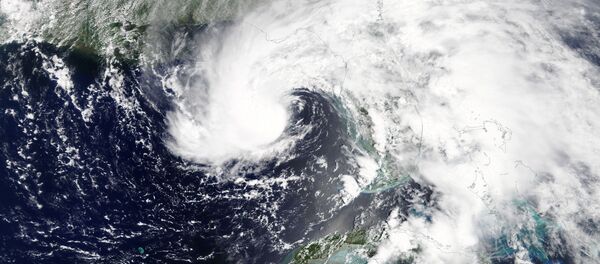 Subtropical Storm Alberto is pictured nearing the Florida Panhandle in this May 27, 2018 NASA handout photo - Sputnik International
