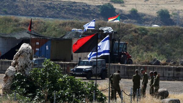 Israeli soldiers are seen in the Israeli-occupied Golan Heights, Israel May 10, 2018 - Sputnik International