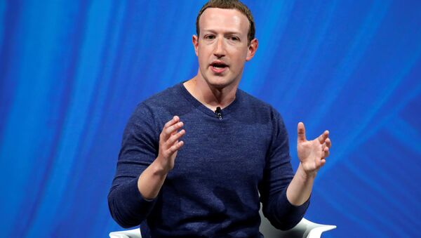 Facebook's founder and CEO Mark Zuckerberg speaks at the Viva Tech start-up and technology summit in Paris, France, May 24, 2018 - Sputnik International