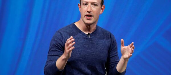 Facebook's founder and CEO Mark Zuckerberg speaks at the Viva Tech start-up and technology summit in Paris, France, May 24, 2018 - Sputnik International