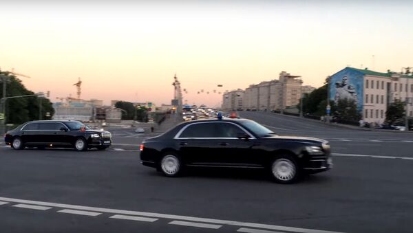 Presidential Motorcade leaves the Kremlin - Sputnik International
